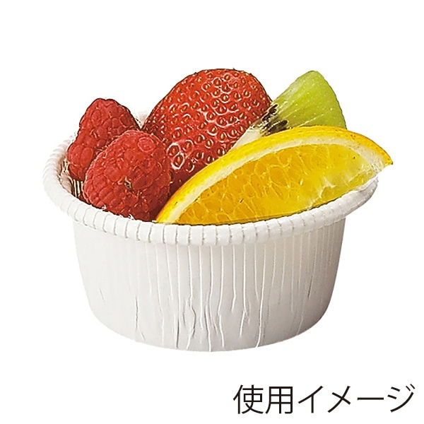 天満紙器 ベーキングカップ カールカップ S1 白 CR-01 100枚/束(ご注文単位1束)【直送品】