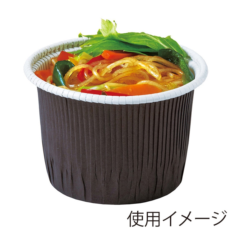 天満紙器 ベーキングカップ カールカップ LL 茶 CR-72 50枚/束(ご注文単位1束)【直送品】