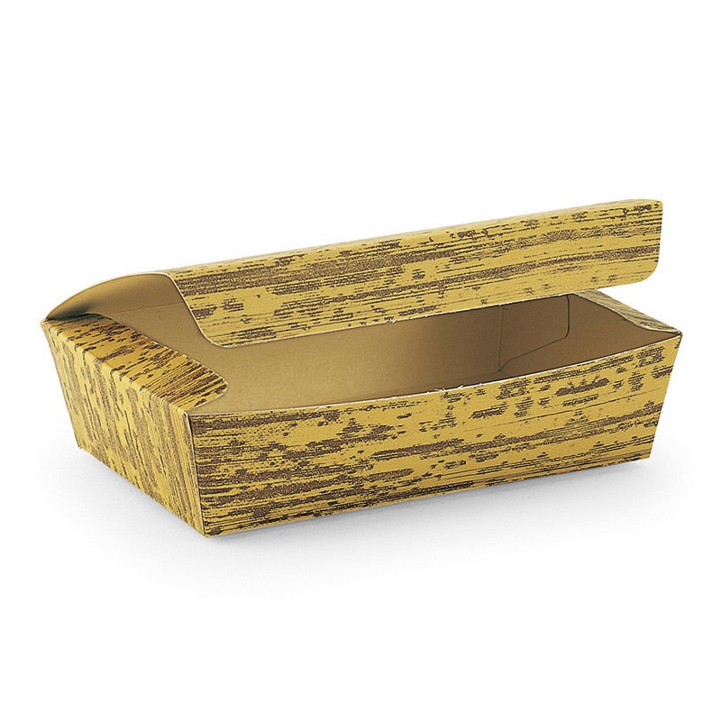 天満紙器 竹包ボックス 竹皮柄 小 WH-500 50枚/束（ご注文単位1束）【直送品】