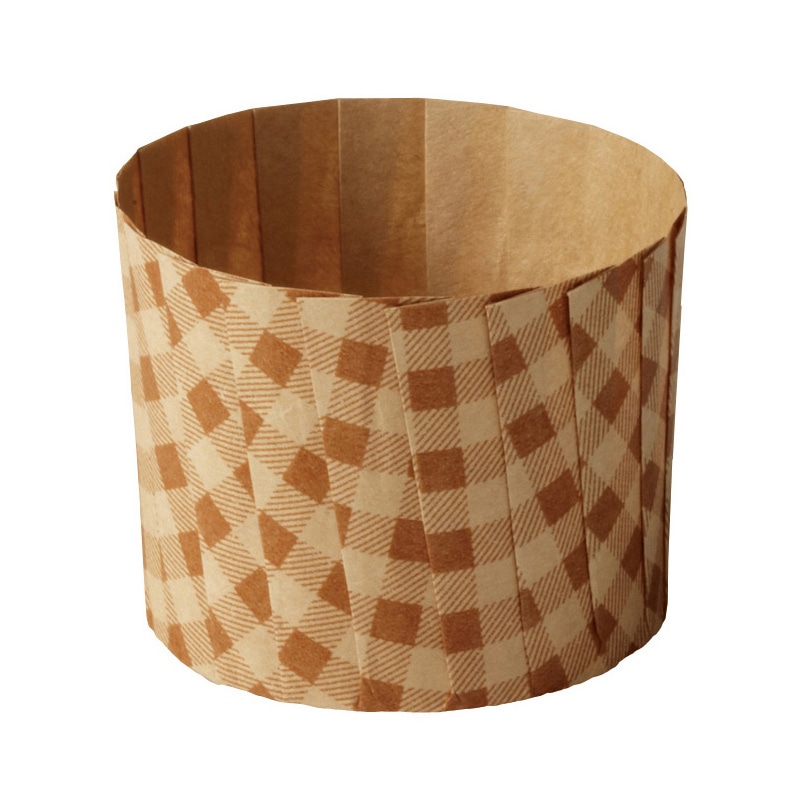 天満紙器 ITマフィンカップ M シンプルチェック M110 80枚/束（ご注文単位1束）【直送品】