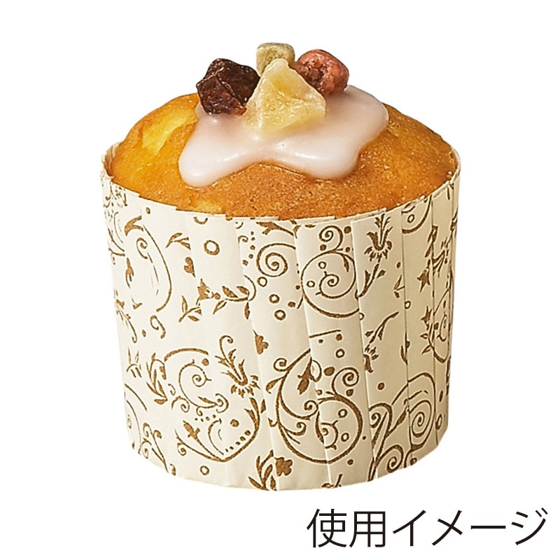 天満紙器 OTマフィンカップ S ブロッサム M211 80枚/束（ご注文単位1束）【直送品】