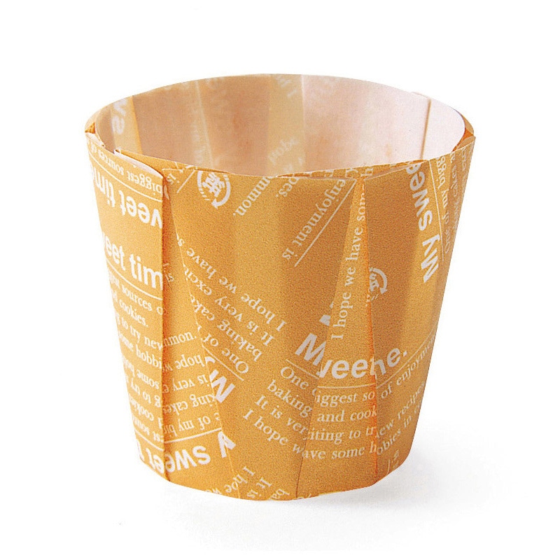 天満紙器 ペットケーキカップ M オレンジロゴ MC-92 100枚/束(ご注文単位1束)【直送品】