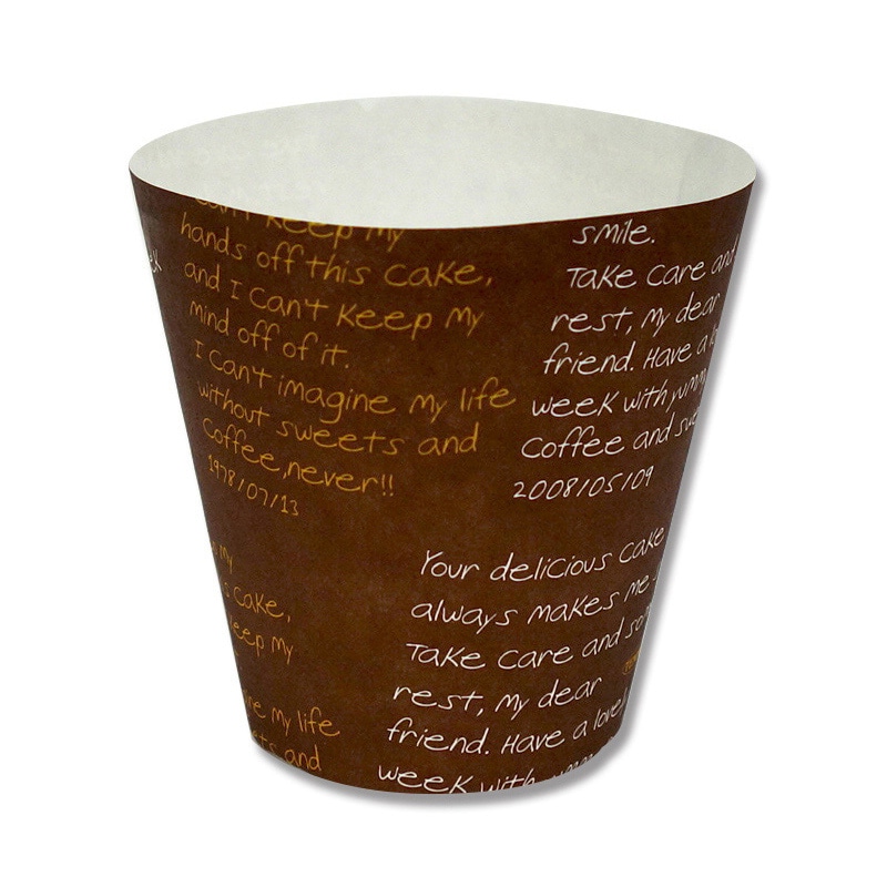 天満紙器 マフィンカップ カフェスイーツ L メッセージ CA23 100枚/束（ご注文単位1束）【直送品】