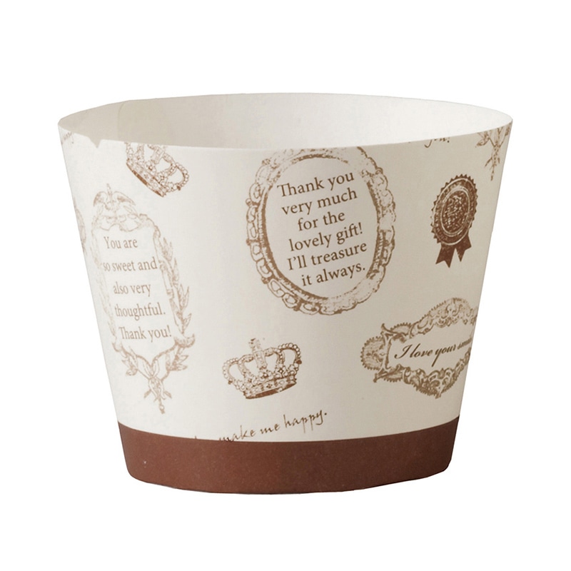 天満紙器 マフィンカップ カフェスイーツ S アンティーク CA41 100枚/束（ご注文単位1束）【直送品】