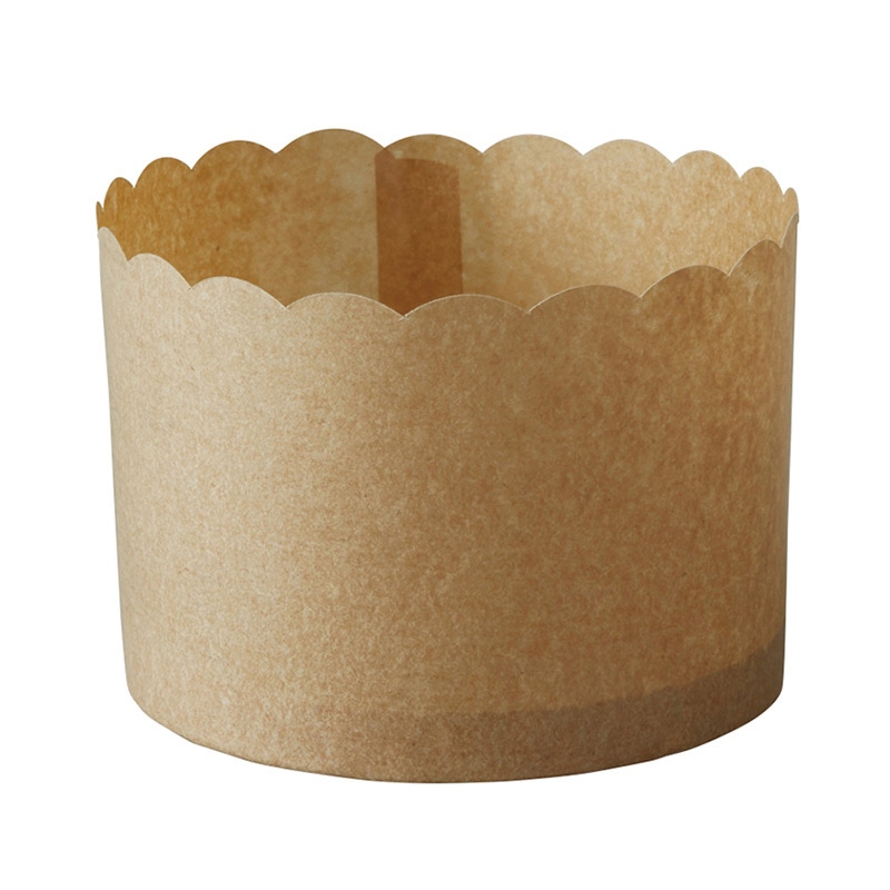 天満紙器 ペルガミンマフィンカップ LL 茶無地 PM340 100枚/束（ご注文単位1束）【直送品】