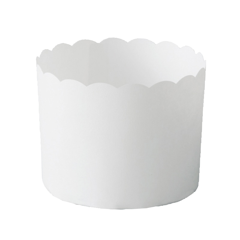 天満紙器 マフィンカップ M 白無地 M401 100枚/束（ご注文単位1束）【直送品】