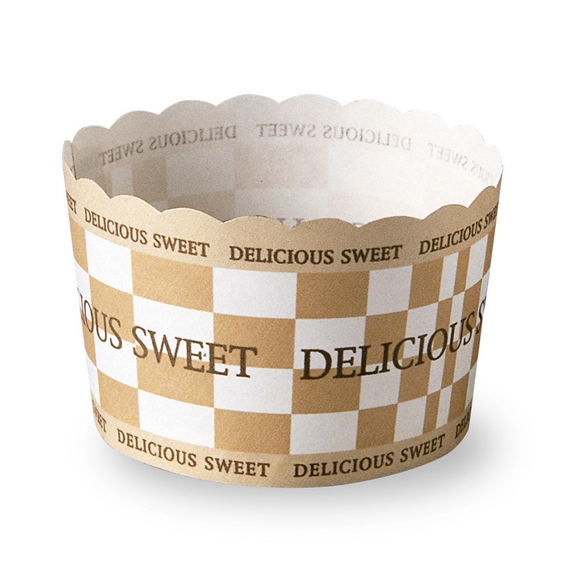 天満紙器 ベーキングカップ LL ジオメトリック M581 100枚/束（ご注文単位1束）【直送品】