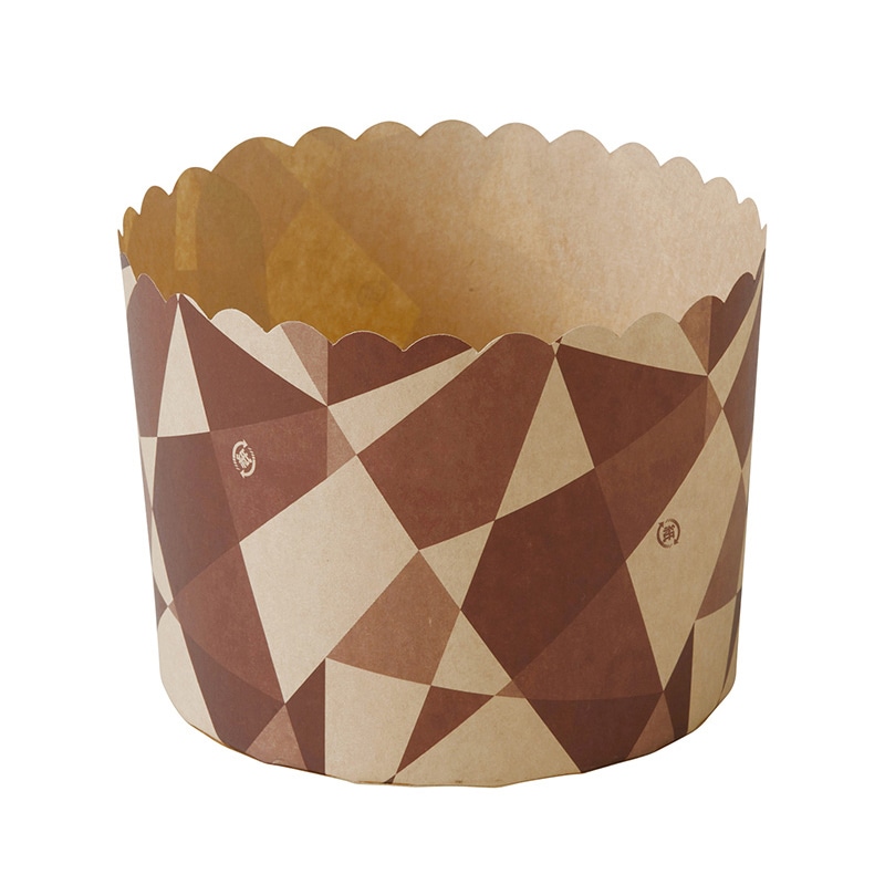 天満紙器 ベーキングカップ L ジオメトリック M612 50枚/束(ご注文単位1束)【直送品】