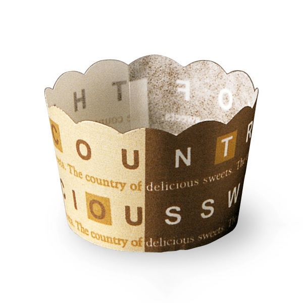 天満紙器 ベーキングミニカップ S ハーフブラウン M525 100枚/束(ご注文単位1束)【直送品】