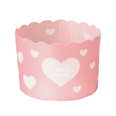 天満紙器 ホワイティ マフィンカップ M スイートピンク CK38 100枚/束(ご注文単位1束)【直送品】