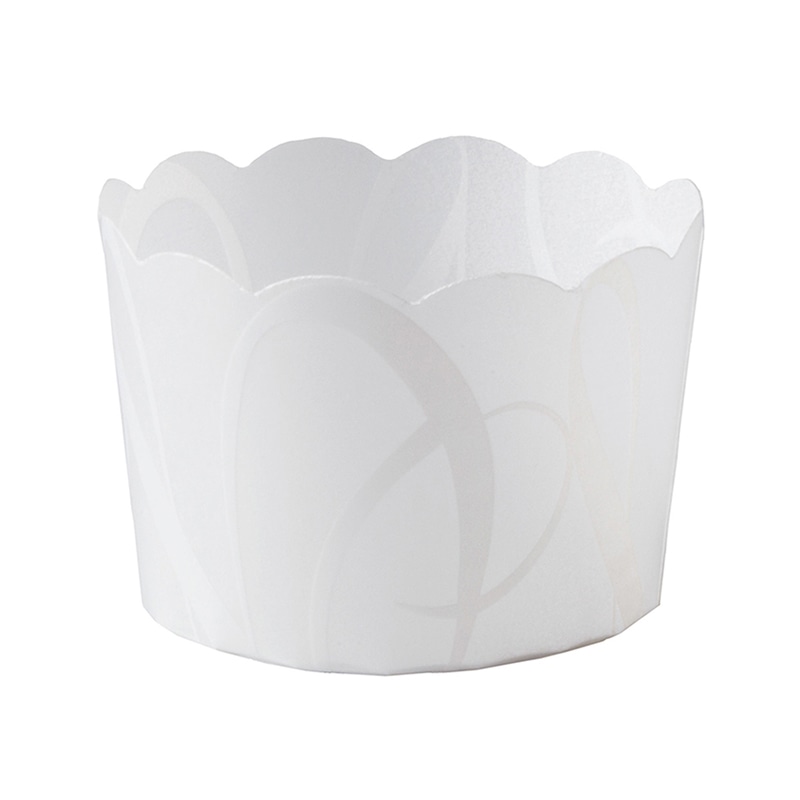 天満紙器 ホワイティミニ マフィンカップ S ホワイトライン CK62 100枚/束（ご注文単位1束）【直送品】