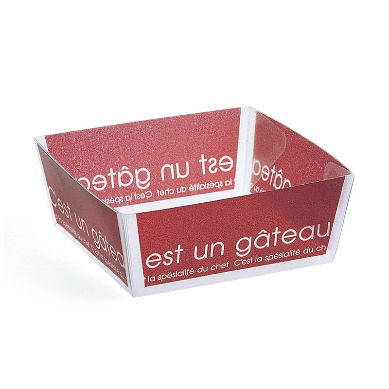 天満紙器 ホワイティベイクドココット ブランルージュ PC-203 50枚/束（ご注文単位1束）【直送品】