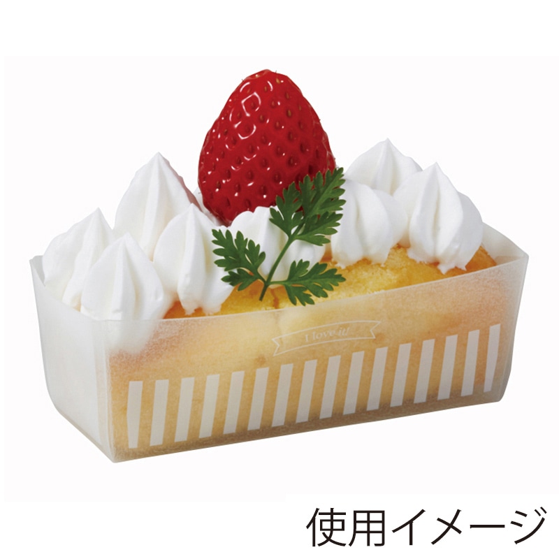 天満紙器 ホワイティミニパウンド S ストライプ PC232 50枚/束（ご注文単位1束）【直送品】