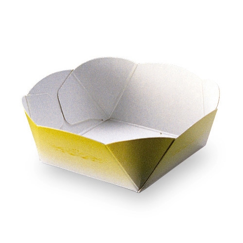 天満紙器 ペーパーココット イエロー AT102 50枚/束（ご注文単位1束）【直送品】