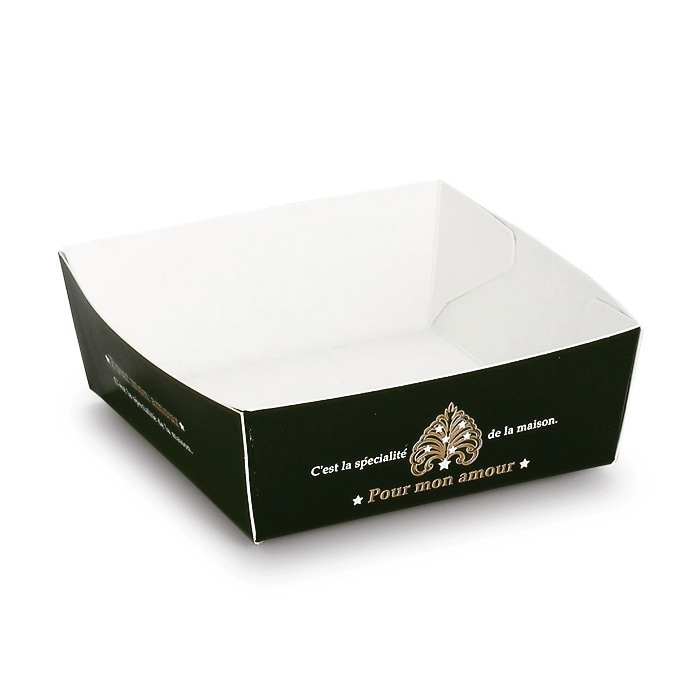 天満紙器 ペーパーココット エレガンスブラック PC-81 50枚/束（ご注文単位1束）【直送品】