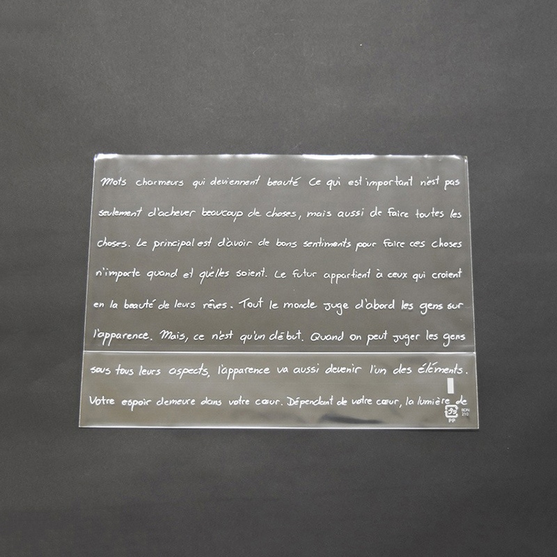 パケドゥソレイユ OPP防曇底ガゼット袋 210×150 フランセ 11427 1セット（ご注文単位1セット）【直送品】