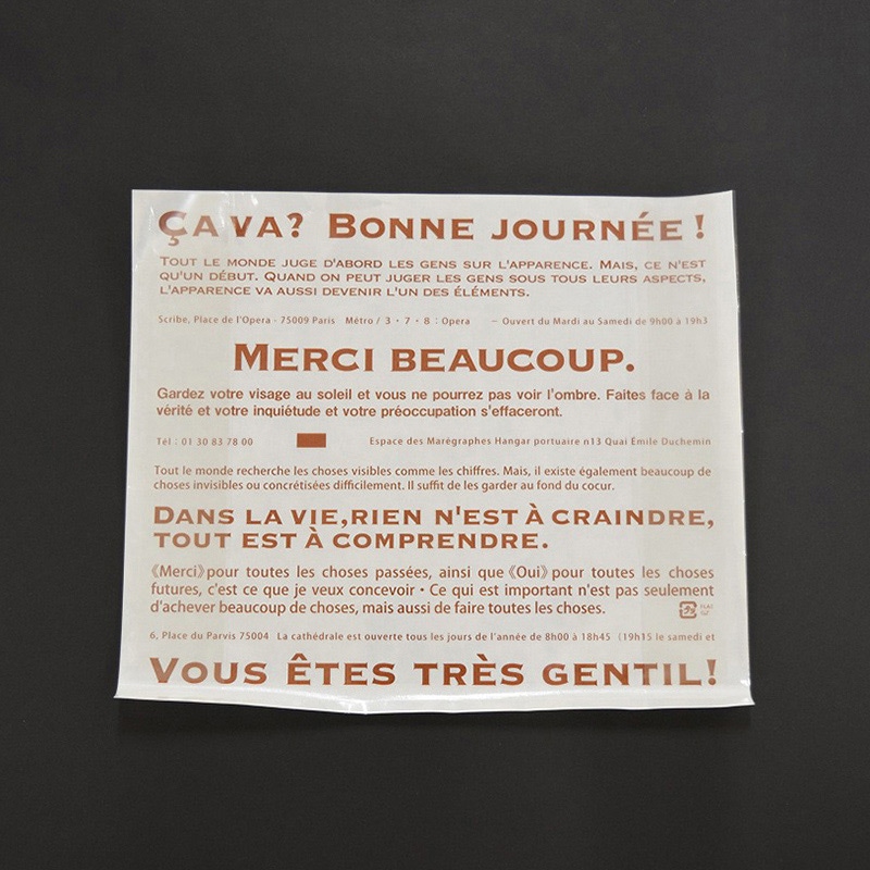 パケドゥソレイユ マチ付きフラットパック 21-18 メルシーマロン 13078 1セット（ご注文単位1セット）【直送品】