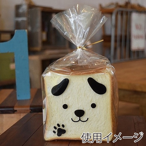 パケドゥソレイユ PP食パン1斤袋 イヌ 11372 100枚/セット（ご注文単位1セット）【直送品】