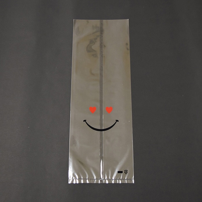 パケドゥソレイユ PP食パン1斤袋 ハートスマイル 11304 100枚/セット（ご注文単位1セット）【直送品】