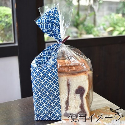 パケドゥソレイユ PP食パン1斤袋 七宝柄 11306 100枚/セット（ご注文単位1セット）【直送品】