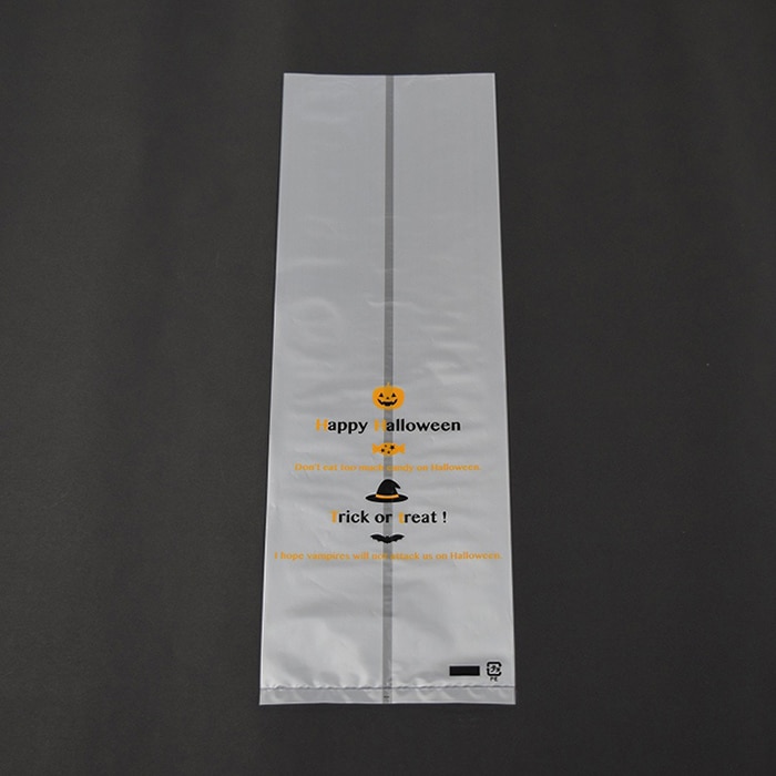 パケドゥソレイユ HD食パン1斤袋 ハロウィンメッセージ 11296 100枚/セット（ご注文単位1セット）【直送品】