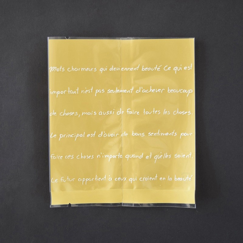 パケドゥソレイユ ガスバリア袋 バックカラー 100×120 フランセカスタード 40113 1セット（ご注文単位1セット）【直送品】