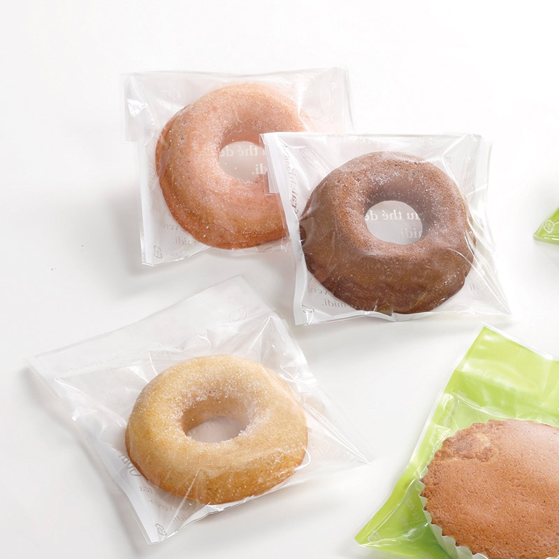 フォーション 焼菓子袋 FH-115 リーフ柄 ホワイト 1000枚/束(ご注文単位1束)【直送品】