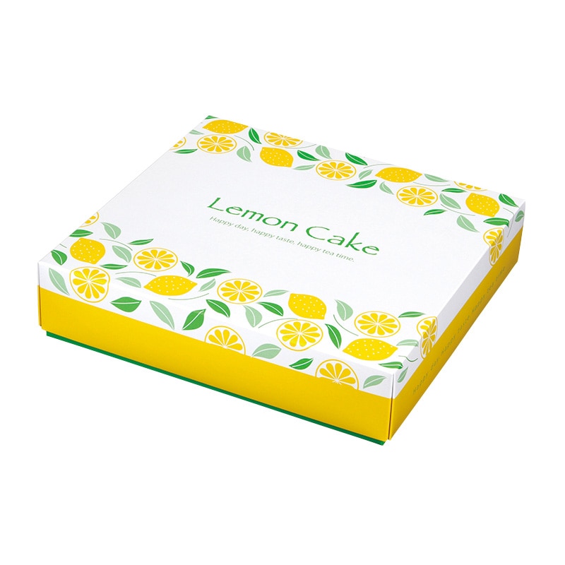 フォーション ギフト箱　Fレモンケーキボックス 10個用  100枚/束（ご注文単位1束）【直送品】