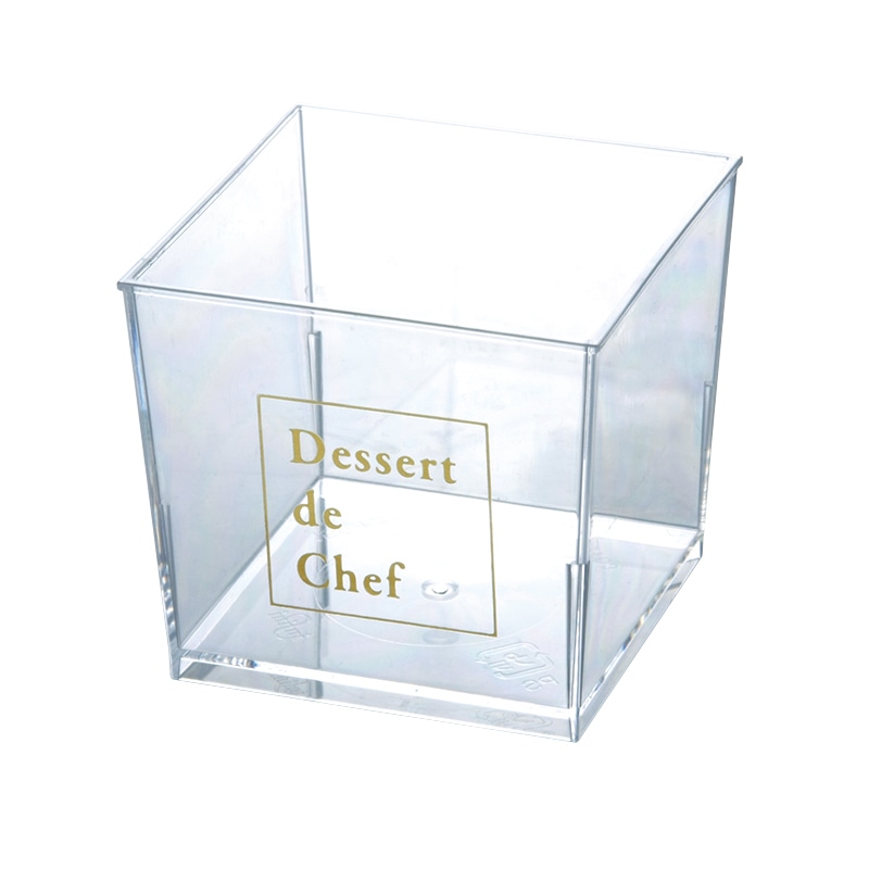 >フォーション デザートカップ FK キューブ 150D ゴールド 500個/箱(ご注文単位1箱)【直送品】