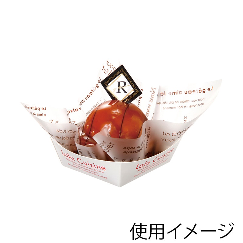 フォーション デザートトレー ジューシートレー ララ・キュージーヌ NWホワイト 1000個/箱(ご注文単位1箱)【直送品】