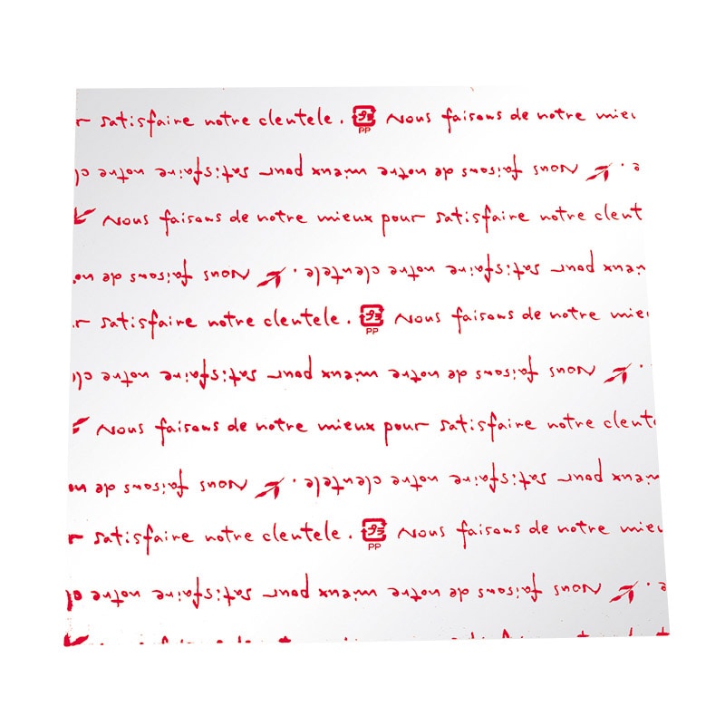 フォーション デザートシート マットシート 150角 レッド 1000枚/束(ご注文単位1束)【直送品】