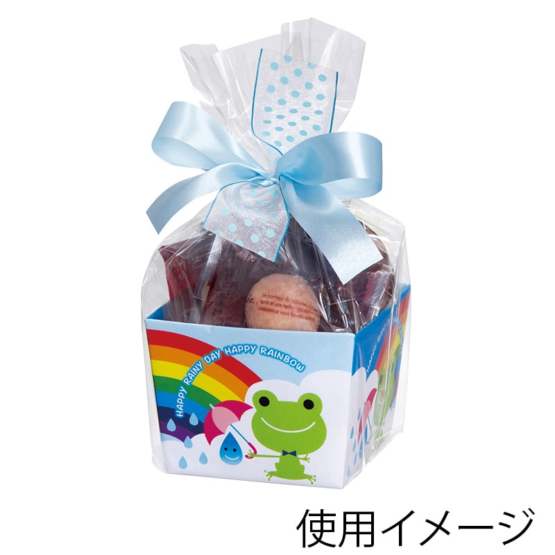 フォーション 台形BOX 90角 レインボー 50個/箱(ご注文単位1箱)【直送品】