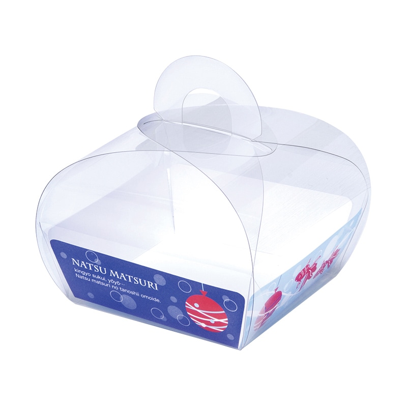 フォーション ギフト箱 RC手提エクラBOX透明 サマーメモリー 100個/箱(ご注文単位1箱)【直送品】