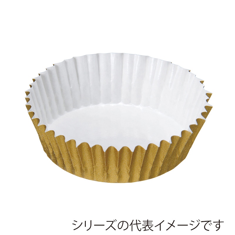 フォーション 焼菓子カップ JPゴールド 96×60×18 無地 1000枚/束(ご注文単位1束)【直送品】
