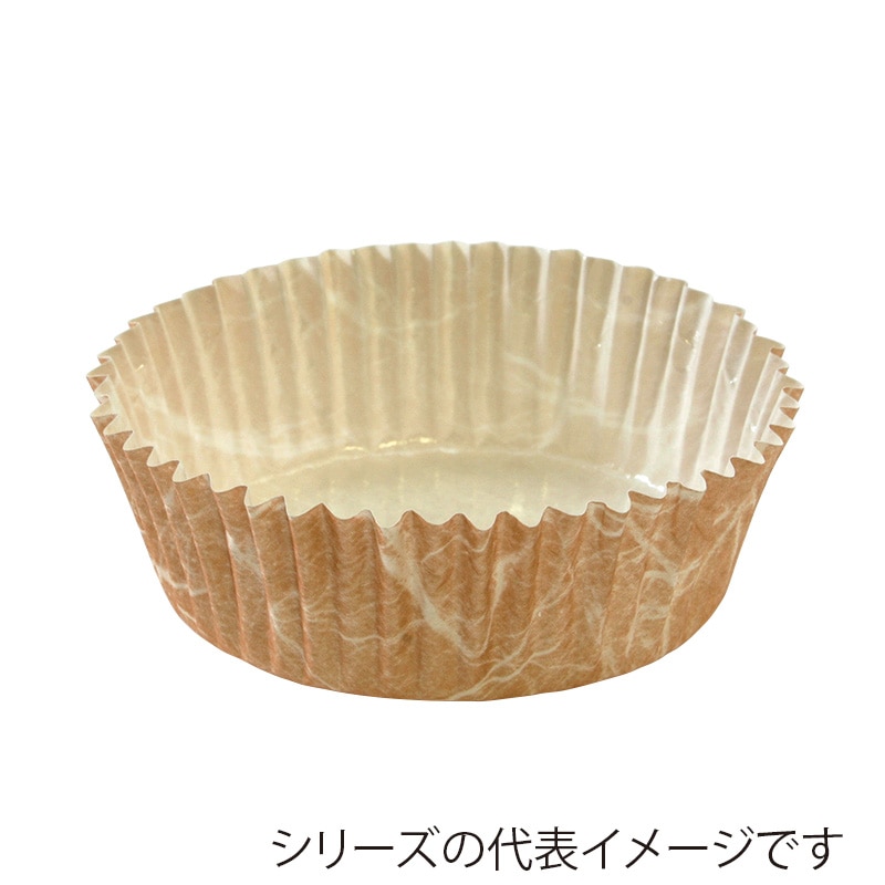フォーション 焼菓子カップ JP雲流 50×25 茶 1000枚/束(ご注文単位1束)【直送品】