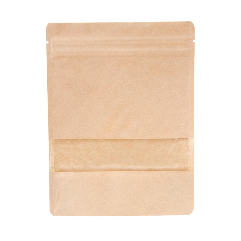 フォーション クラフトスタンド袋　チャック付 大  300枚/束（ご注文単位1束）【直送品】