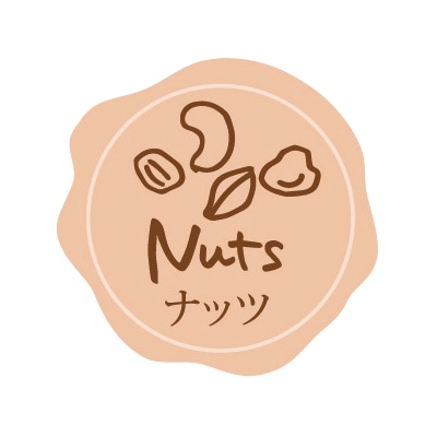 フォーション F　フレーバーシール  ナッツ 1500枚/束（ご注文単位1束）【直送品】