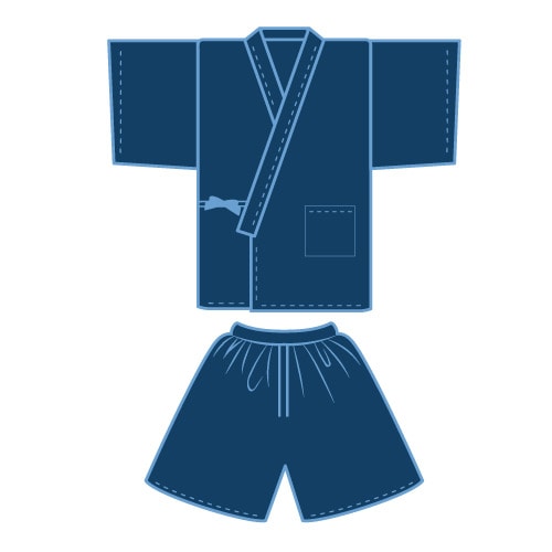 ㈱三和 不織布館内着 SW-7662B ブルー 1セット/袋(ご注文単位60袋)【直送品】