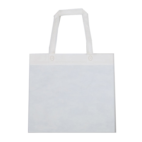 ㈱三和 不織布 手提バッグ SW3835-1 ホワイト 50枚/袋(ご注文単位1袋)【直送品】