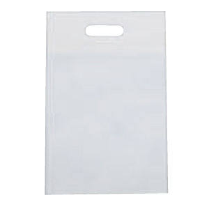 ㈱三和 不織布　小判抜きバック  SW2843-1　ホワイト 100枚/袋（ご注文単位1袋）【直送品】