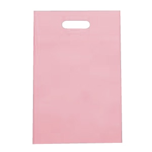 ㈱三和 不織布　小判抜きバック  SW2843-3　ライトピンク 100枚/袋（ご注文単位1袋）【直送品】