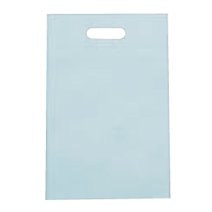 ㈱三和 不織布　小判抜きバック  SW2843-4　ライトブルー 100枚/袋（ご注文単位1袋）【直送品】