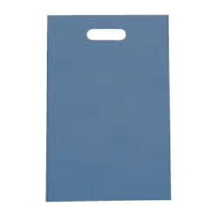 ㈱三和 不織布　小判抜きバック  SW2843-12　アッシュブルー 100枚/袋（ご注文単位1袋）【直送品】