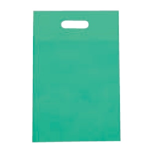 ㈱三和 不織布　小判抜きバック  SW2843-21　グリーン 100枚/袋（ご注文単位1袋）【直送品】