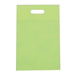 ㈱三和 不織布　小判抜きバック  SW2843-22　ライム 100枚/袋（ご注文単位1袋）【直送品】