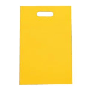 ㈱三和 不織布　小判抜きバック  SW2843-24　イエロー 100枚/袋（ご注文単位1袋）【直送品】