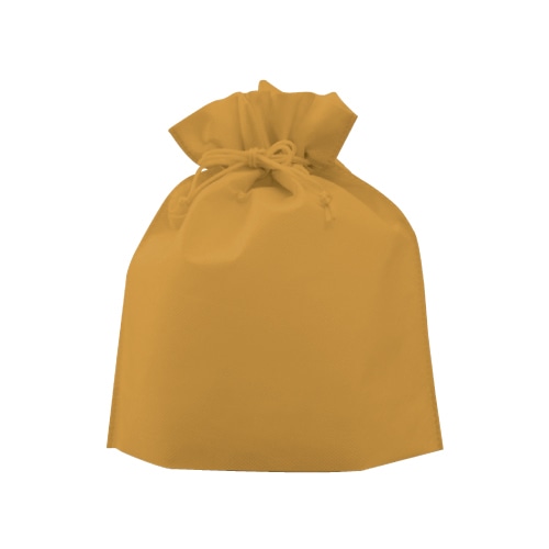 ㈱三和 不織布　巾着  SW2528-8　マスタード 50枚/袋（ご注文単位1袋）【直送品】