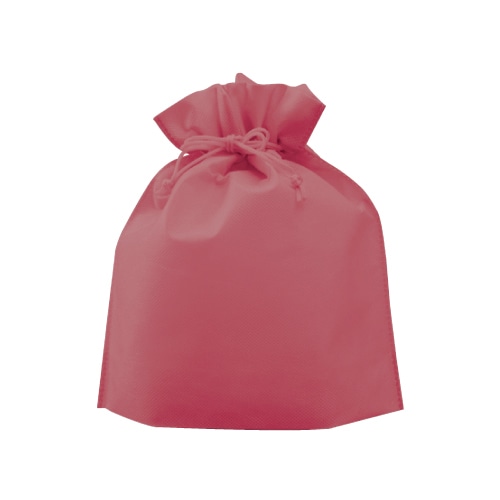 ㈱三和 不織布　巾着  SW2528-10　ローズピンク 50枚/袋（ご注文単位1袋）【直送品】