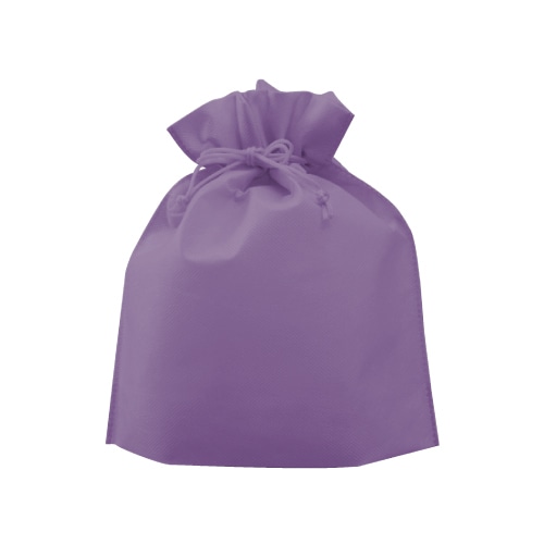 ㈱三和 不織布　巾着  SW2528-11　ラベンダー 50枚/袋（ご注文単位1袋）【直送品】