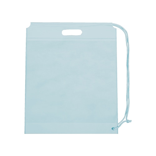 ㈱三和 不織布　ショルダーバッグ  SW4049-4　ライトブルー 50枚/袋（ご注文単位1袋）【直送品】